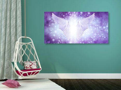 TABLOU ARIPI CU ELEMENTE ABSTRACTE - TABLOURI CU ÎNGERI - TABLOURI