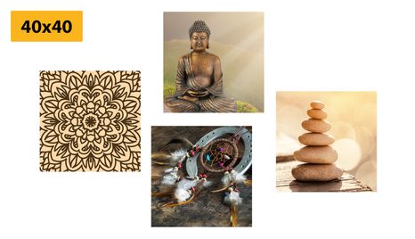 BILDER-SET HARMONISCHER BUDDHA - BILDERSETS - BILDER