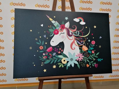 OBRAZ ROZTOMILÝ JEDNOROŽEC - DĚTSKÉ OBRAZY - OBRAZY