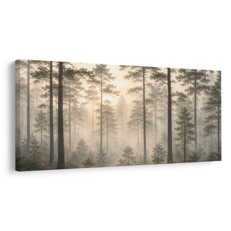 CANVASTAVLA SKOG MED SOLSTRÅLAR - TAVLOR MED SKOG - TAVLOR