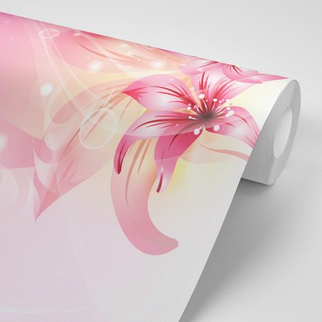 SAMOLEPÍCÍ TAPETA DIGITÁLNÍ LILIE - SAMOLEPÍCÍ TAPETY - TAPETY