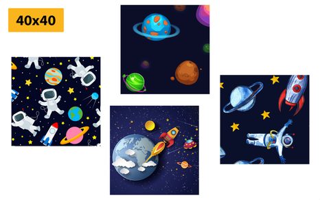 SET OBRAZŮ ZÁHADNÝ VESMÍR - SESTAVY OBRAZŮ - OBRAZY