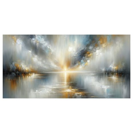 OBRAZ SLUNEČNÍ SVIT NAD JEZEREM - ABSTRAKTNÍ OBRAZY - OBRAZY