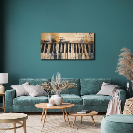 WANDBILD MUSIKALISCHE HARMONIE IN FARBEN - MUSIKBILDER - BILDER