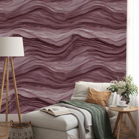 TAPETE GEWELLTE BRAUNE TEXTUREN - GEMUSTERTE TAPETEN - TAPETEN