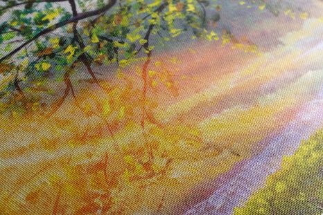 OBRAZ VÝCHOD SLNKA V LESE - OBRAZY - TOTÁLNÍ VÝPRODEJ 🔥