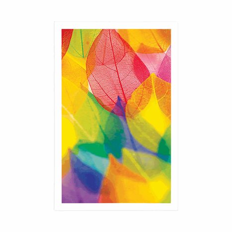 POSTER BLÄTTER IN HERBSTFARBEN - NATUR - POSTER