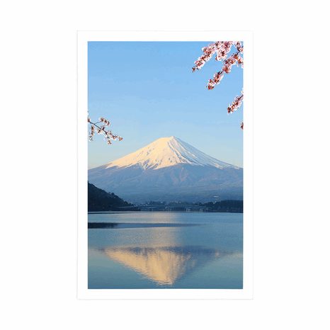 PLAKAT POGLED Z JEZERA NA FUJI - NARAVA - PLAKATI