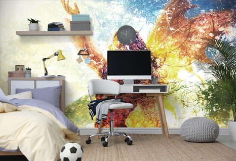 SAMOLEPIACA TAPETA MAĽOVANÁ ŽENA - SAMOLEPIACE TAPETY - TAPETY