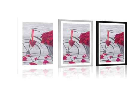 PLAKAT S PASPARTUJEM KOLO POLNO VRTNIC - VAZE - PLAKATI