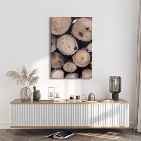 QUADRO SU TELA – DETTAGLIO DEL LEGNO - QUADRI ALBERI E FOGLIE - STAMPE E QUADRI