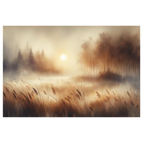OBRAZ MLHAVÝ ÚSVIT - OBRAZY VÝCHOD A ZÁPAD SLUNCE - OBRAZY