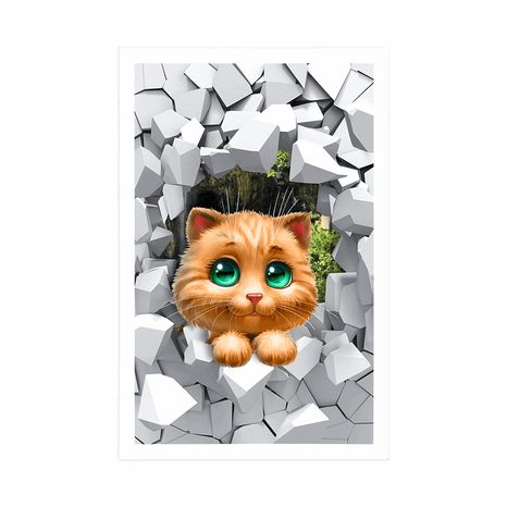 PLAGÁT ROZTOMILÁ MAČIČKA - ZVIERATKÁ - PLAGÁTY