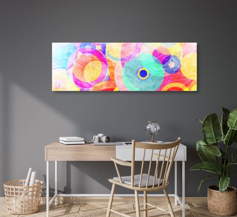 WANDBILD BUNTE KREISE - POP-ART-BILDER - BILDER