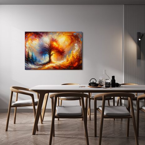OBRAZ PODZIMNÍ STROM ŽIVOTA V ZÁŘI - OBRAZY STROMY ŽIVOTA - OBRAZY