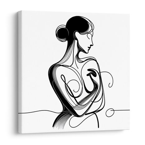 OBRAZ LINIE ŽENSKÉ ELEGANCE - OBRAZY ŽENY - OBRAZY