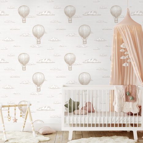 TAPETA HORKOVZDUŠNÉ BALÓNY V OBLACÍCH - VZOROVANÉ TAPETY - TAPETY