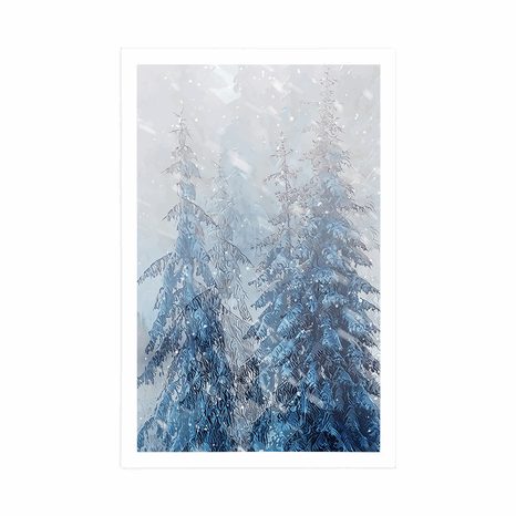 POSTER SNOWY LANDSCAPE - NATURE - POSTERS