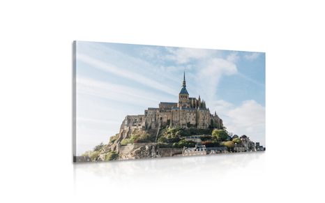 WANDBILD BURG MONT SAINT-MICHAEL - BILDER VON STÄDTEN - BILDER
