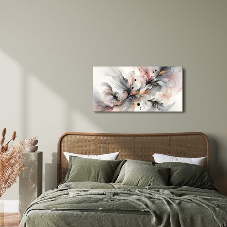 OBRAZ KVĚTINOVÉ LINIE V MLZE - PICTURES OF ABSTRACT SHAPES - PICTURES