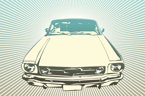 SELBSTKLEBENDE TAPETE POP-ART-AUTO - SELBSTKLEBENDE TAPETEN - TAPETEN