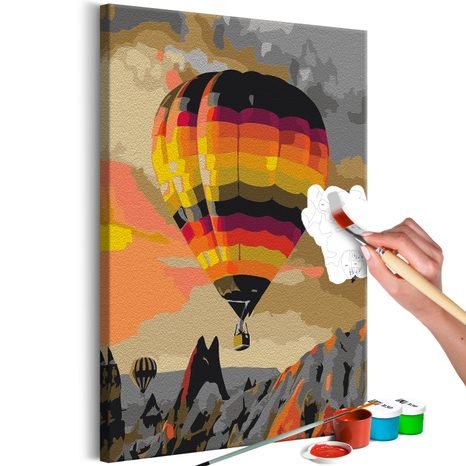 PICTURE PAINTING BY NUMBERS COLOURFUL BALLOON