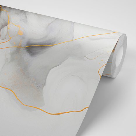 SELBSTKLEBENDE TAPETE IMITATION WEISS-GRAUER MARMOR - TAPETEN - 🔥 TOTALAUSVERKAUF