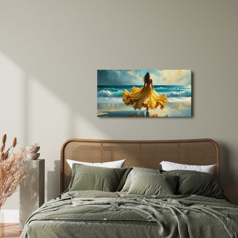 WANDBILD SONNENUNTERGANG UND MEER - WANDBILDER FRAUEN - BILDER