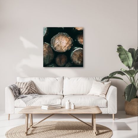 QUADRO SU TELA – STRUTTURA DEI TRONCHI DI FORESTA - QUADRI ALBERI E FOGLIE - STAMPE E QUADRI