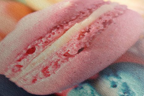 WANDBILD BUNTE MAKRONEN - BILDER VON ESSEN UND GETRÄNKEN - BILDER