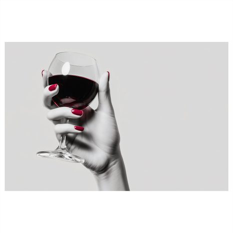 OBRAZ ELEGANCE ČERVENÉHO VÍNA - OBRAZY JÍDLA A NÁPOJE - OBRAZY
