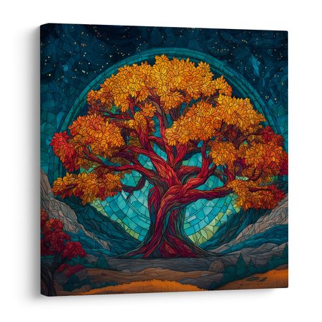 OBRAZ STROM ŽIVOTA POD HVĚZDAMI - OBRAZY STROMY ŽIVOTA - OBRAZY