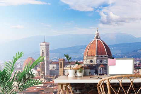 SELBSTKLEBENDE FOTOTAPETE GOTISCHE KATHEDRALE IN FLORENZ - SELBSTKLEBENDE TAPETEN - TAPETEN