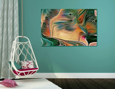 WANDBILD PSYCHEDELISCHE ABSTRAKTION - ABSTRAKTE BILDER - BILDER