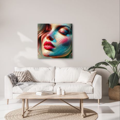 OBRAZ ABSTRAKTNÍ ŽENSKÝ PORTRÉT - OBRAZY ŽENY - OBRAZY
