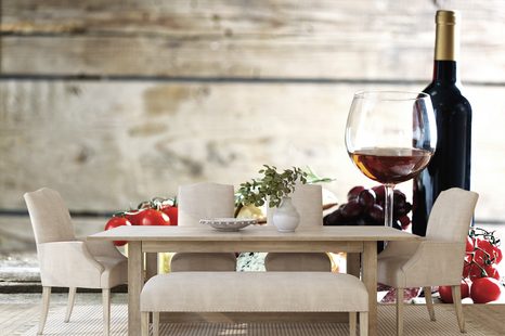 SELBSTKLEBENDE FOTOTAPETE ROMANTISCHES ABENDESSEN - SELBSTKLEBENDE TAPETEN - TAPETEN