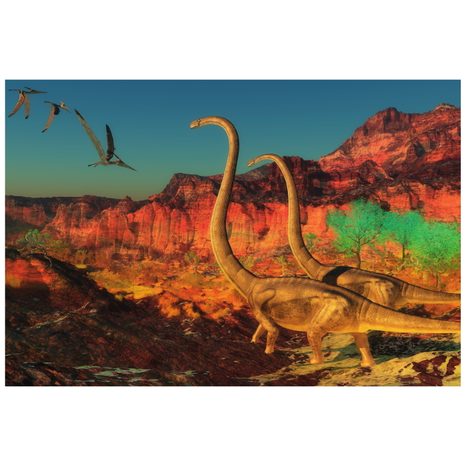 TAPETE WELT DER DINOSAURIER - FANTASY-TAPETEN - TAPETEN