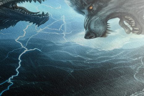 OBRAZ SOUBOJ DRAKA A VLKA - DOVIDO CHALLENGE - OBRAZY