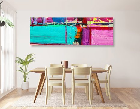 SLIKA ROŽNATA ABSTRAKCIJA - ABSTRAKTNE SLIKE - SLIKE