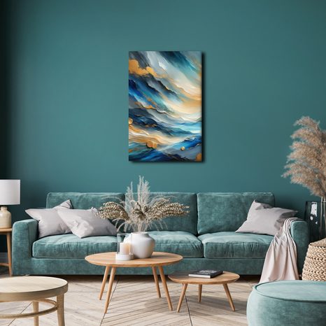 OBRAZ PROUDĚNÍ BAREV - OBRAZY ABSTRAKTNÍ TVARY - OBRAZY