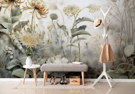 TAPETA KVĚTINY ZAHALENÉ PŘÍRODOU - TAPETY - TOTÁLNÍ VÝPRODEJ 🔥