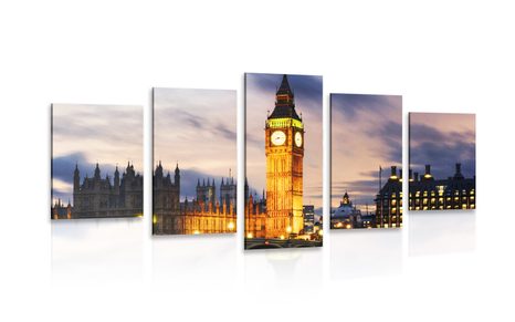 5 RÉSZES KÉP ÉJSZAKAI BIG BEN LONDONBAN - KÉPEK - 🔥 TELJES KIÁRUSÍTÁS 🔥