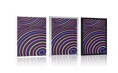 PLAKAT ŠARENE KUGLICE - APSTRAKTNI I S UZORKOM - PLAKATI