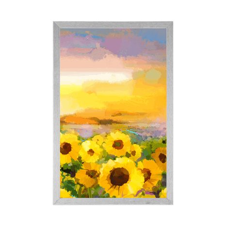 PLAKÁT SLUNEČNICOVÉ POLE - KVĚTINY - PLAKÁTY