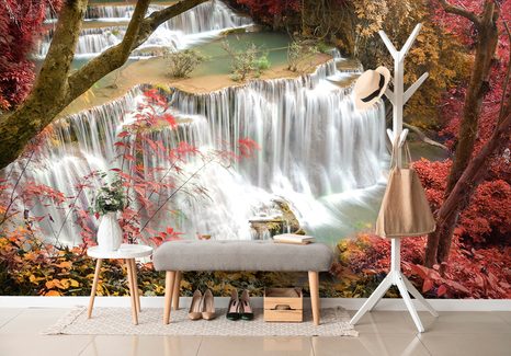SAMOLEPÍCÍ FOTOTAPETA LESNÍ VODOPÁD - SAMOLEPÍCÍ TAPETY - TAPETY