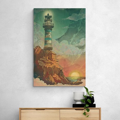 WANDBILD MÄRCHENHAFTER LEUCHTTURM - DOVIDO CHALLENGE - BILDER