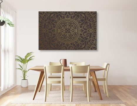 TABLOU ORNAMENT ORIENTAL DIN AUR - TABLOURI FENG SHUI - TABLOURI