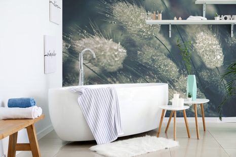 SAMOLEPÍCÍ FOTOTAPETA KAPKY ROSY NA TRÁVĚ - SAMOLEPÍCÍ TAPETY - TAPETY