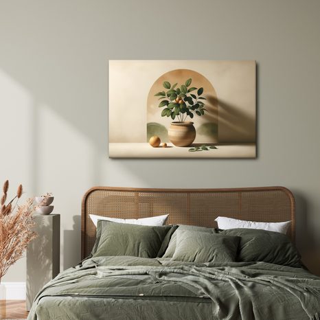 WANDBILD ZITRUSHARMONIE - BOTANISCHE BILDER - BILDER