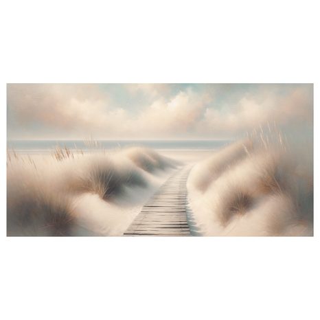 OBRAZ DŘEVĚNÁ CESTA K OCEÁNU - PICTURES OF SEA AND BEACH - PICTURES